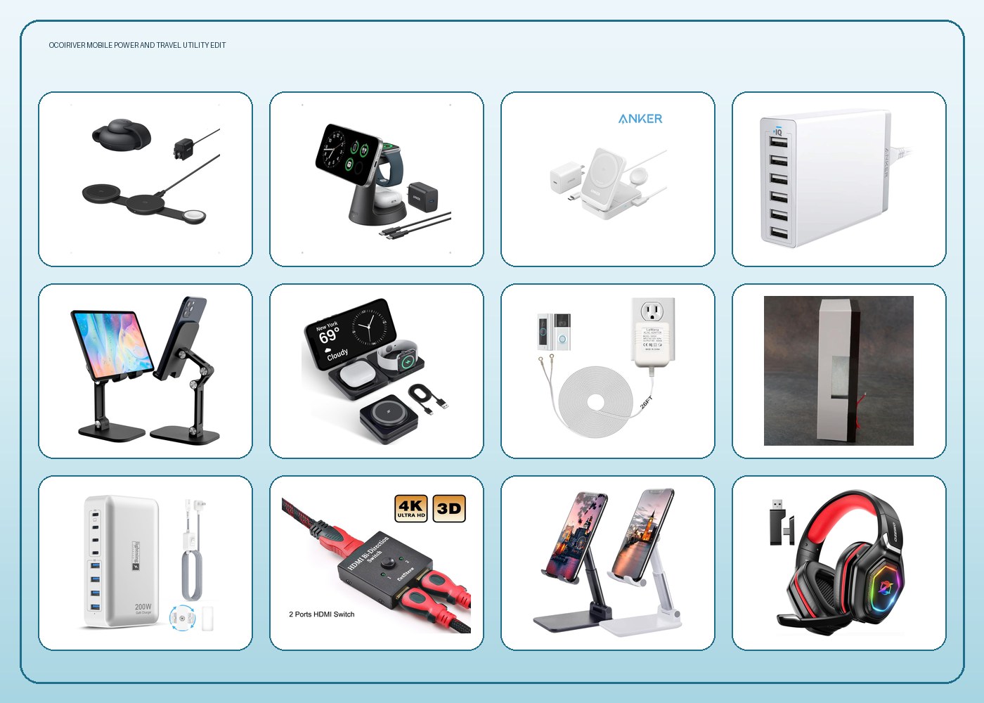 OcoiRiver editorial product wall