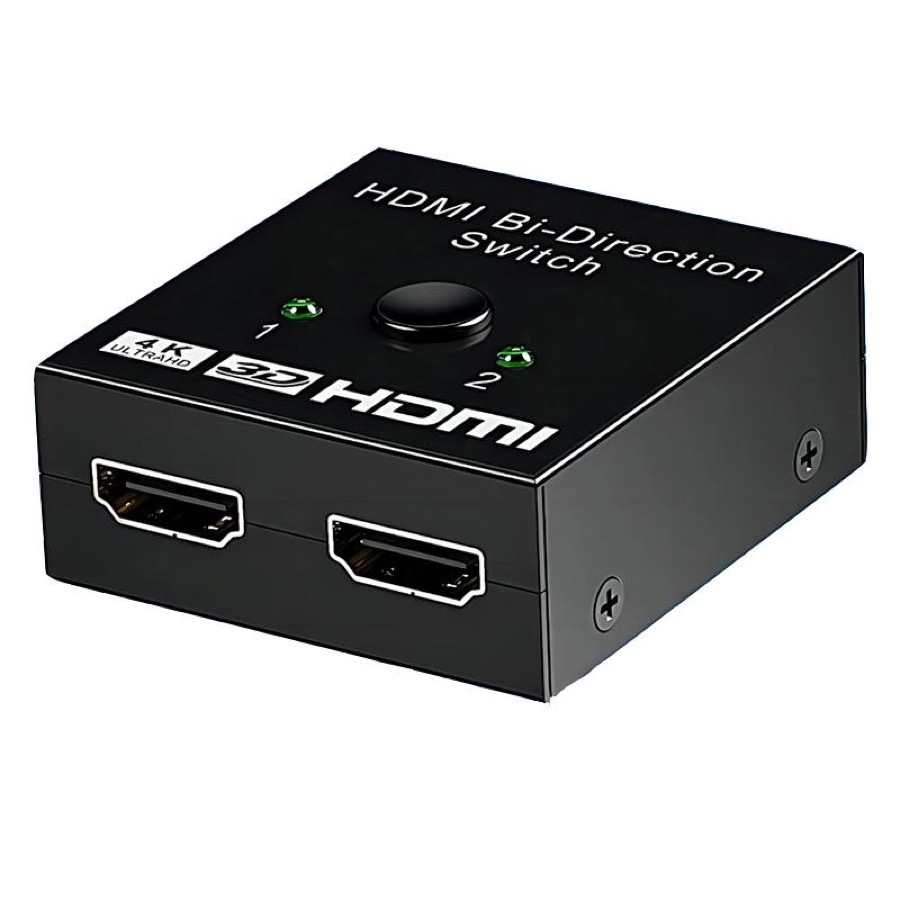 Kirzi Signal Routing Adapter - Kirzi HDMI Switch 4K@60Hz Bi-Directional HDMI Splitter 2 in 1 Out Switcher with UH