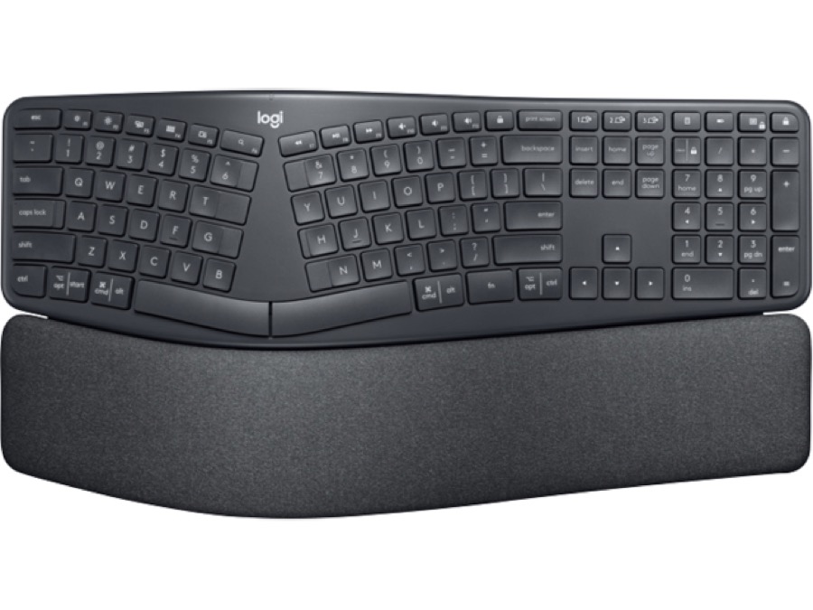 Logitech Portable Workstation Add-on - Logitech ERGO K860 Wireless Ergonomic Keyboard
