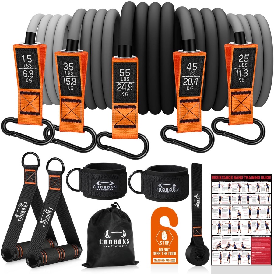 Generic Brand Daily Wearable Add-on - Resistance Bands with Handles